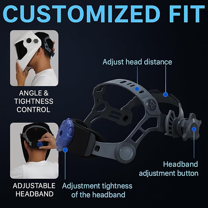 Auto Darkening Welding Helmet: ANSI Z87.1 Certified - True Color Lens - Built for MIG TIG Stick Pros
