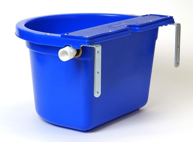 Little Giant® Automatic Animal Waterer | DuraMate Float Controlled Automatic Waterer for Livestock | Heavy Duty and Durable | Made in USA | 4 Gallon (Blue, 4 Gallon)