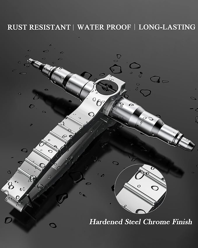 Wisscool Swaging Tool Pipe Tube Expander Hand Expanding Tool Refrigeration Tube Expander for Copper 1/4in-7/8in
