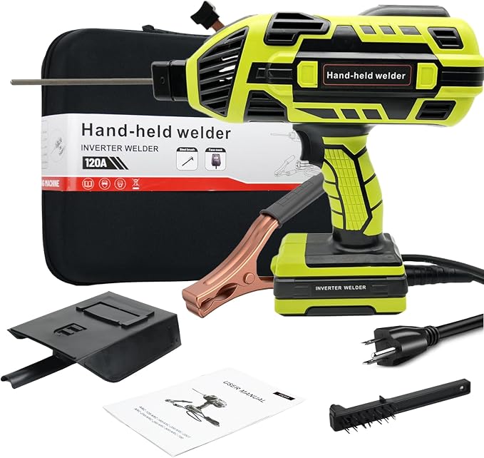 TRQWH Portable Welder Machine 110V ARC Handheld Welder & Auto Darkening Welding Helmet