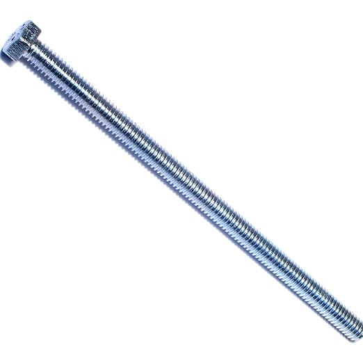 Hard to Find Fastener Tap Hex Bolts, Durable Corrosion-Resistant Steel Hex Head Bolt for Home Improvement, DIY, Construction, 5/16-18 x 6, Pack of 25