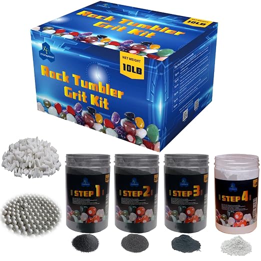 10 Pounds Rock Tumbler Grit Refill - Rock Polishing Grit Media Kit
