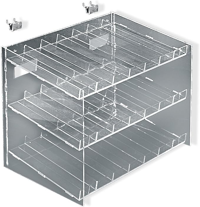Azar Displays 222988 3-Tiered, 21 Compartment Cosmetic Tray