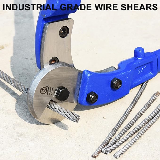 Wire Cutters 42 inch | Wire Rope Cutter Heavy Duty | Industrial-Grade, Forged from T8 Alloy Steel, Hardness HRC62, Sharp Cutting. for Stainless Steel Wire, Hard Wire Ropes