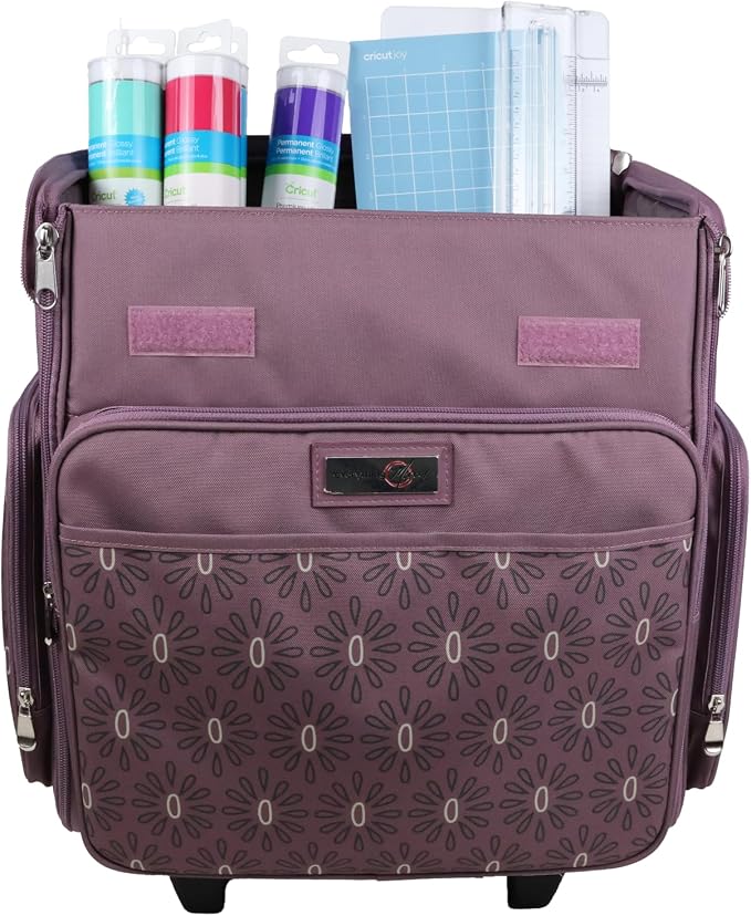 Everything Mary Premium Collapsible Scrapbook Case Tote Bag – Spacious Craft Storage with Multiple Pockets for Art Supplies, Tools & Essentials – Portable, Durable & Foldable