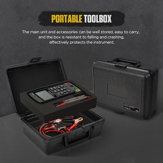 DM303 Automotive Oscilloscope Multimeter, 3-in-1 Handheld Scope with K/CAN Bus Reader, Injector Cranking Relay Test, 500KHz True RMS Diagnostic Tool