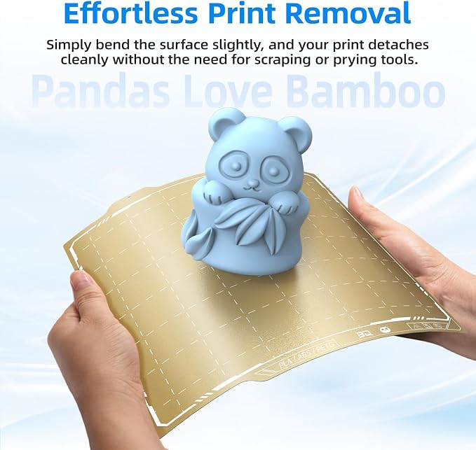 BIQU PyroGrip Double Side Textured PEI Build Plate for Bambu-Lab A1 Mini 3D Printer 184x184mm Panda Build Plate Flexible Sheet Print Bed Removable Surface Platform