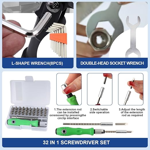 201PCS 3D Printer Tools Kit, 3D Printer Accessories for 3D Printer Modeler Basic Tools Diverse,Including Nozzle Cleaning Kit,Polishing Machine,Deburring Tool for Remove/Trim and Finish 3D Print