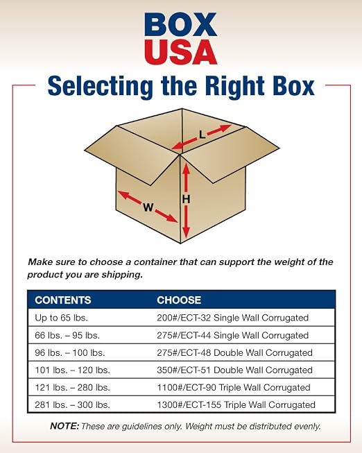BOX USA Shipping Boxes 30"L x 10"W x 10"H 20-Pack Long Corrugated Boxes for Moving, Shipping, Mailing, Packing, Packaging and Storage