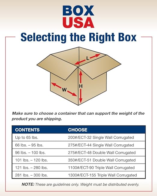 BOX USA 10 x 10 x 60 Corrugated Cardboard Boxes, Tall 10"L x 10"W x 60"H, Pack of 15 | Shipping, Packaging, Moving, Storage Box for Home or Business, Strong Wholesale Bulk Boxes