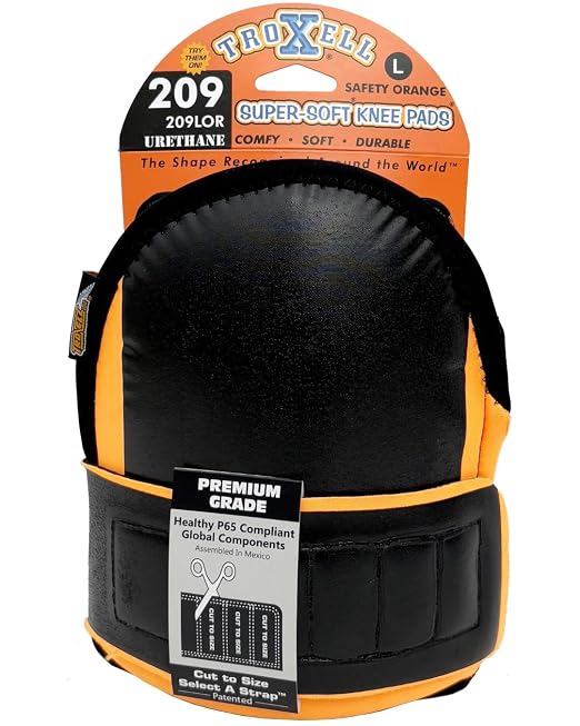 Troxell USA - SuperSoft Knee Pads (Large Size/Orange)