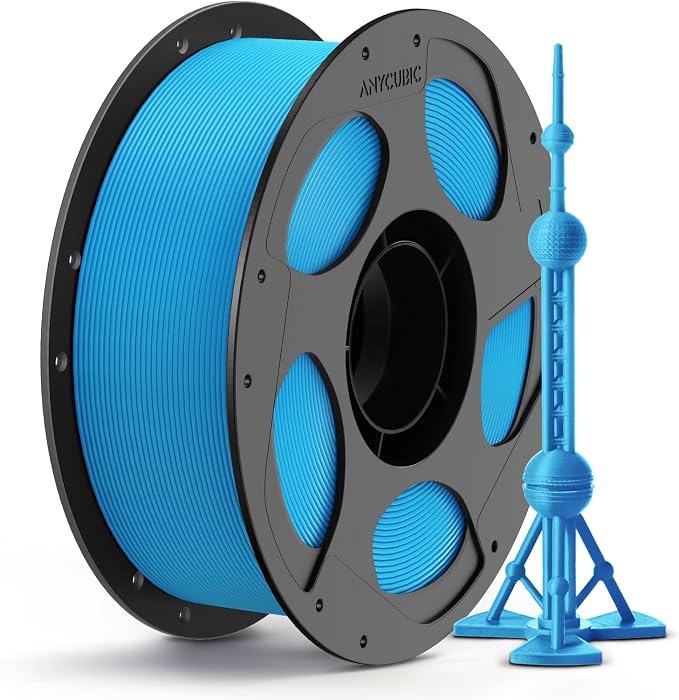ANYCUBIC PLA Plus (PLA+), 3D Printer Filament 1.75mm, High Toughness 3D Printing Filament, Dimensional Accuracy +/- 0.02mm, Print with Most FDM 3D Printers, 1KG Reusable Spool, Tropical Turquoise