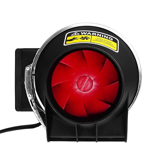 POLISI3D Powerful 3 Inch Duct Fan Ventilation AC Vent Blower Exhaust Air Fan with Speed Controller, Enhanced Air Flow, Low Noise for 3D Printer Enclosure, Grow Tent Ventilation Equipment