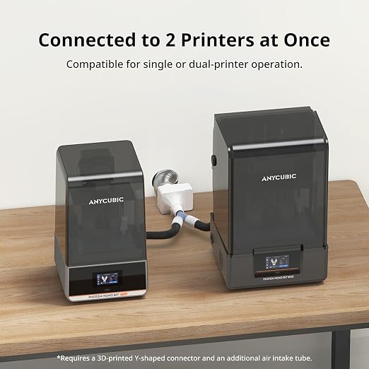 ANYCUBIC Purifier 2.0 with Vant, for Resin 3D Printer Photon P1/Mono M7/M7 Pro/M7 Max/Mono 4/4 Ultra, Saturn/Mars Series and Anycubic Kobra S1 Combo, 3D Ventilation Exhaust Low Odors