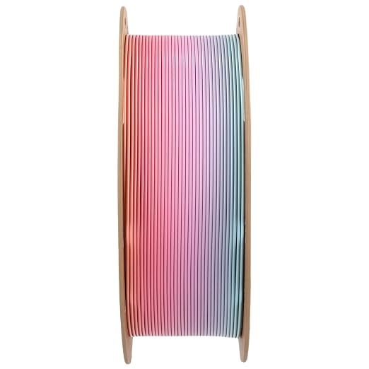 Polymaker Panchroma Satin PLA Filament 1.75mm for 3D Printing, 1kg, Rainbow | Neatly Wound, Semi-Matte PLA, Easy Print & Smooth Feeding, Compatible with Bambu Lab & Most 3D Printers