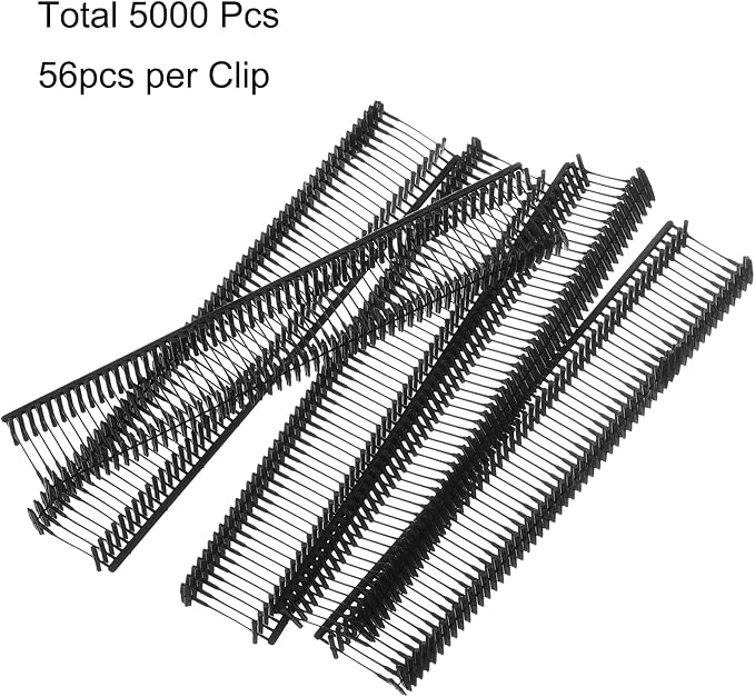 uxcell 5000pcs Standard Tagging Gun Fasteners 10mm Tagging Barbs Pins PP Plastic Tag for Price Tagging Gun, Clothing Tags Gun Attachments for Clothes Bag Fabric, Black