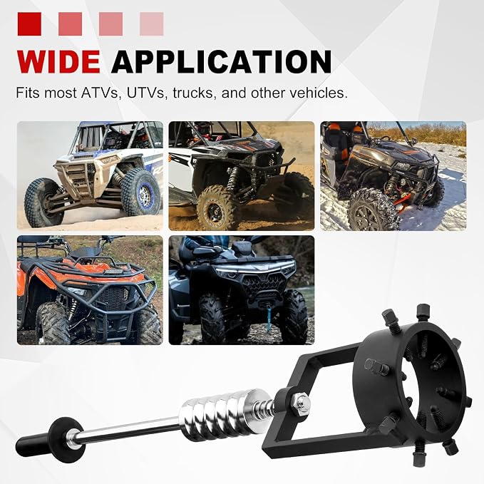 3.75" CV Axle Puller Tool with 8 Bolts, Axle Shaft Removal Tool, Slide Hammer Puller Set Heavy-Duty for UTV/ATV, Trucks