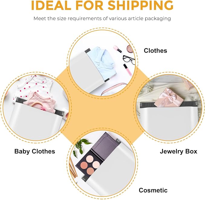 Metronic Poly Mailers 10X13 1000 Pack, Bulk Shipping Bags Heavy Duty Self Seal Waterproof Tear Weather Resistant Medium Mailing Envelopes, Packaging bags for Small Business, Boutique, Clothing, White