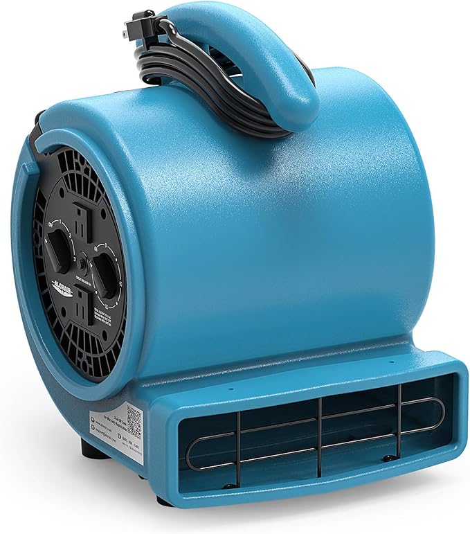 ALORAIR 1000 CFM Air Mover Blower Fan for Drying, Ventilating, Exhausting, Cooling, Utility Timer Fan with 3 Speeds, 5 Adjustable Angles, 10ft Long Cord for Home, Industrial, Commercial Use - GE1000AT