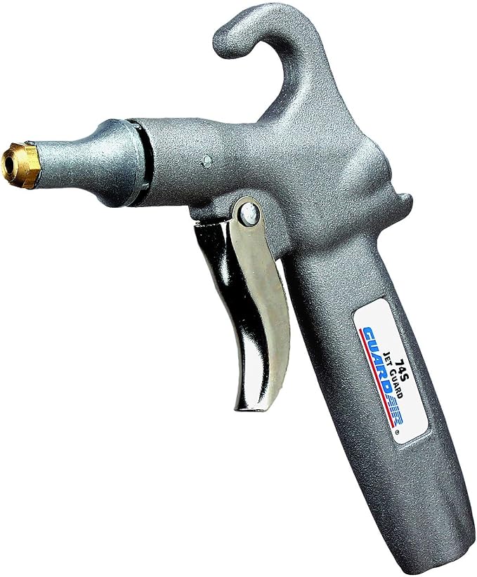 Guardair Jet Guard 74S Safety Air Blow Gun 74S Air Cone Nozzle Protects Against Chip Fly-Back Aluminum Body, 6.63 INCH