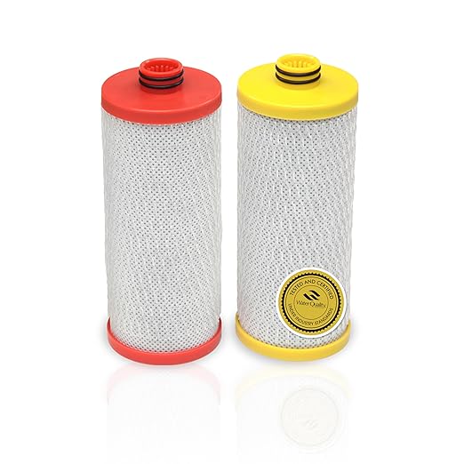 Aquasana® AQ-5200R Genuine Replacement | AQ-C2-R | 2 Stage Water Filters | WQA Certified to NSF Standards | Claryum® Under Sink Filter | Reduces Up to 99.99% of PFAS, Lead & Chlorine