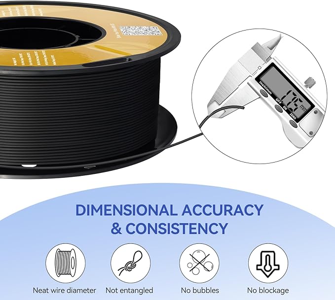 Kingroon Matte PLA Filament 1.75mm 3D Printer Filament Matte Filament 1kg Dimensional Accuracy +/- 0.02 mm (10 Rolls Mixed Colors)