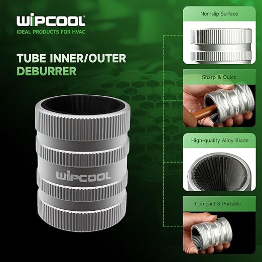 WIPCOOL Deburring Tool for Copper/PVC Pipe, PlumbingTools, 1/4" to 1-3/8"Inner Outer Hard Tube Chamfering Tool Outer Pipe Reamer, Copper Pipe Cleaner