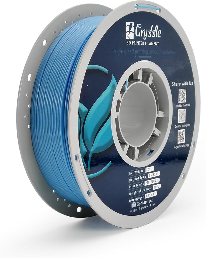 PETG 3D Printer Filament,1.75 mm 1KG (2.2lbs) ±0.10 mm High Precision, Dimensional Accuracy,High Toughness & Heat Resistance, Widely Compatible with FDM Printers