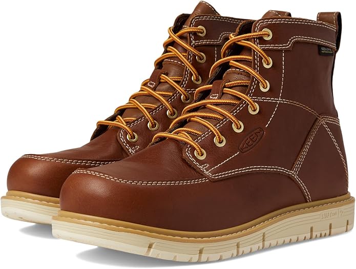 KEEN Utility Men's San Jose 6" Alloy Toe Waterproof Wedge Work Boots