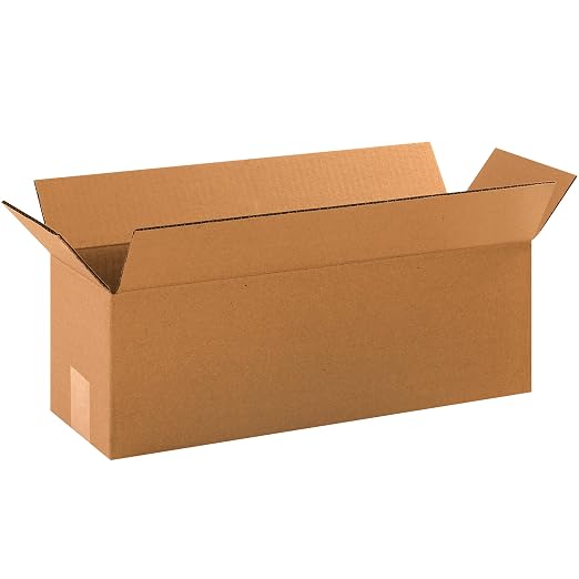 BOX USA Shipping Boxes 18"L x 6"W x 6"H 25-Pack Long Corrugated Boxes for Moving, Shipping, Mailing, Packing, Packaging and Storage