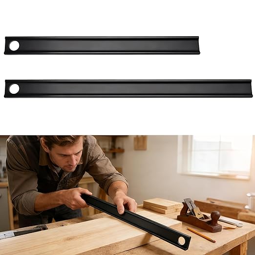 24", 38" Anodized Aluminum Straight Edge Tool with .001 Tolerance Precision Edge, Heavy-Duty Machinist Straight Edge Ruler for Woodworking Marking and Scribing Lines & DIY Projects