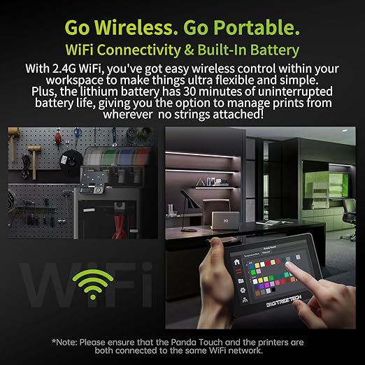 BIGTREETECH Direct Panda Touch for Bambu-Lab P1S P1P X1C X1E A1 Mini 3D Printers, P1S Touch Screen Upgrade, Support Multi-Printers Control and AMS, Check Firmware Compatibility First