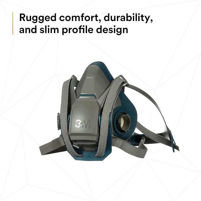 3M Rugged Comfort Quick Latch Half Facepiece Reusable Respirator