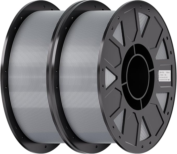 Creality Ender PETG 3D Printer Filament 1.75mm 2KG (4.4lbs), High Precision, Strong Toughness, Odorless, Better Flow, Moistureproof 3D Printing Ender PETG Filament, Grey & Grey