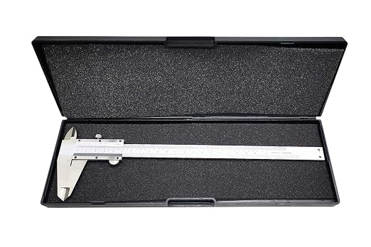 8 Inch / 20 cm Micrometer Vernier Caliper, Stainless Steel Precision Measuring Tool (Inch/Metric), Depth/Inside/Outside/Step Measurement, Accuracy 0.001" / 0.02mm