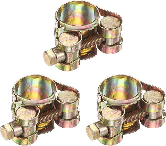HARFINGTON 3pcs T-Bolt Hose Clamp 227-239mm (8.94-9.41") Galvanized Carbon Steel Adjustable Intake Radiator Pipe Clamps for Automotive Plumbing Industrial Pipes