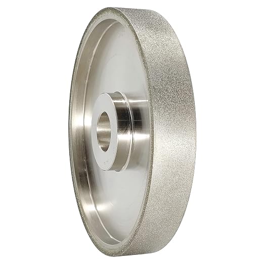 CBN Grinding Wheel 6" Dia x 1" Wide, 1 inch Arbor, Sharpen High Speed Steel Cutting Tools, Grit #180