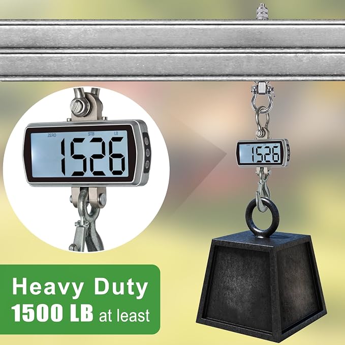 BeneLabel Heavy Duty Swing Hangers with Bearings - Set of 4 Stainless Steel 304 Hardware for Wood & Metal Beams - Ideal for Hanging Hammocks, Yoga Swings, Porch Swing - 1500LB Capacity - 7" x M2/5"
