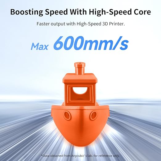 ANYCUBIC High Speed 3D Printer Filament 1.75mm, Print Up to 10X Faster, Rapid PLA Filament with High Prints Quality, Dimensional Accuracy +/- 0.02mm, 1KG Reusable Spool, Vibrant Orange