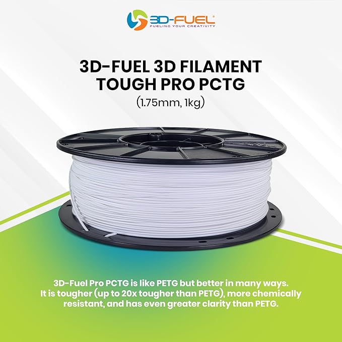 3D-Fuel Tough Pro PCTG Filament for 3D Printing, Better Than, Olive Green
