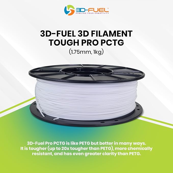 3D-Fuel Tough Pro PCTG Filament for 3D Printing, Better Than, Ocean Blue