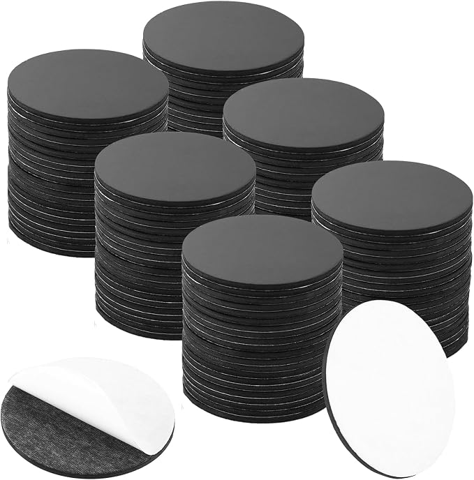 Aertiavty Round Magnets with Adhesive Backing, 60 Pcs 2" Fridge Magnets, Adhesive Magnet Dots, 80 Mil Sticky Magnets for Whiteboard, Refrigerator, Crafts, Easy Peel and Stick