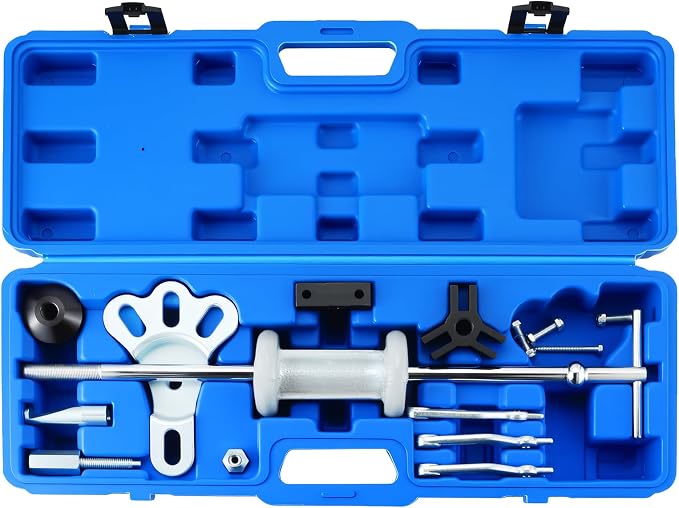 Slide Hammer 17PCS Axle Front Rear Wheel Bearing Dent Hub Gear Puller Remover Set Slide Hammer Puller Set