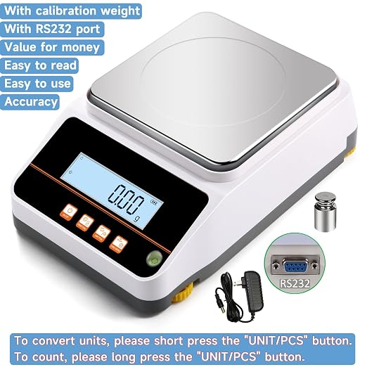Lab Balance Scale 3000gx0.01g High Precision Electronic Digital Analytical Balance Gram Scale