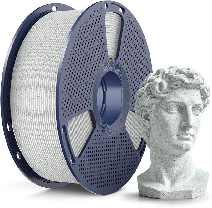 SUNLU Marble PLA Filament 1.75mm, Realistic Stone Veining & Matte Finish, 3D Printer Filament PLA Marble Texture, Ideal for Architectural Models and Decor, 1kg Spool, Forest Green
