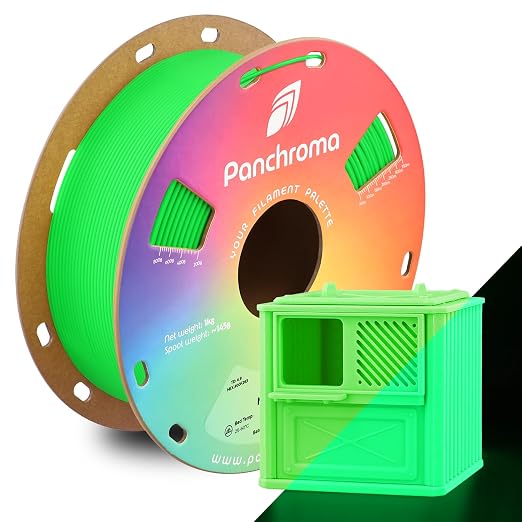 Polymaker Panchroma Fluorescent PLA Filament 1.75mm for 3D Printing, Green | Neatly Wound, Neon PLA 1kg, Easy Print & Smooth Feeding, Compatible with Bambu Lab & Most 3D Printers