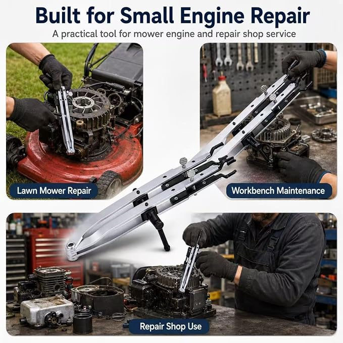 19063 Valve Spring Compressor Tool Compatible with Briggs & Stratton Small Engines, Replacement for Stens 750-174, Stainless Steel Valve Spring Installer Remover Tool