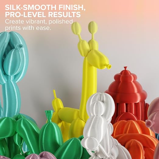 Polymaker Panchroma Silk PLA Filament 1.75mm for 3D Printing, 1kg, Yellow | Neatly Wound, High-Gloss Finish PLA, Easy Print & Smooth Feeding, Compatible with Bambu Lab & Most 3D Printers