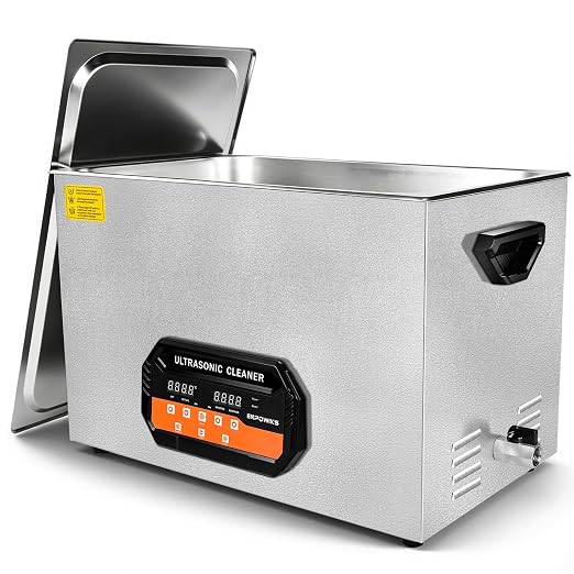 Ultrasonic Cleaner 30L 600W Digital Ultrasonic Cleaning Machine with Upgraded Degassing & Gentle Mode, 40kHz, with Heater & Timer for Tools, Jewelry, Watches, Glasses, Dentures, Small Parts