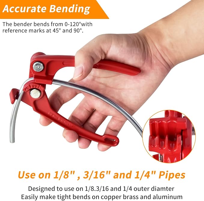 MuHize 25 ft 3/16" Brake Line Repair Kit, Zinc Coated Steel Line with Tube Bender, Double & Single Flaring Tool, Tube Cutter, 16 Fittings & 4 Unions for Cars, Trucks, SUVs